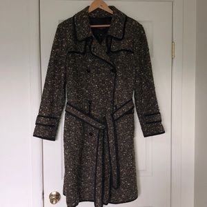 Talbots 18w double breast tweed coat